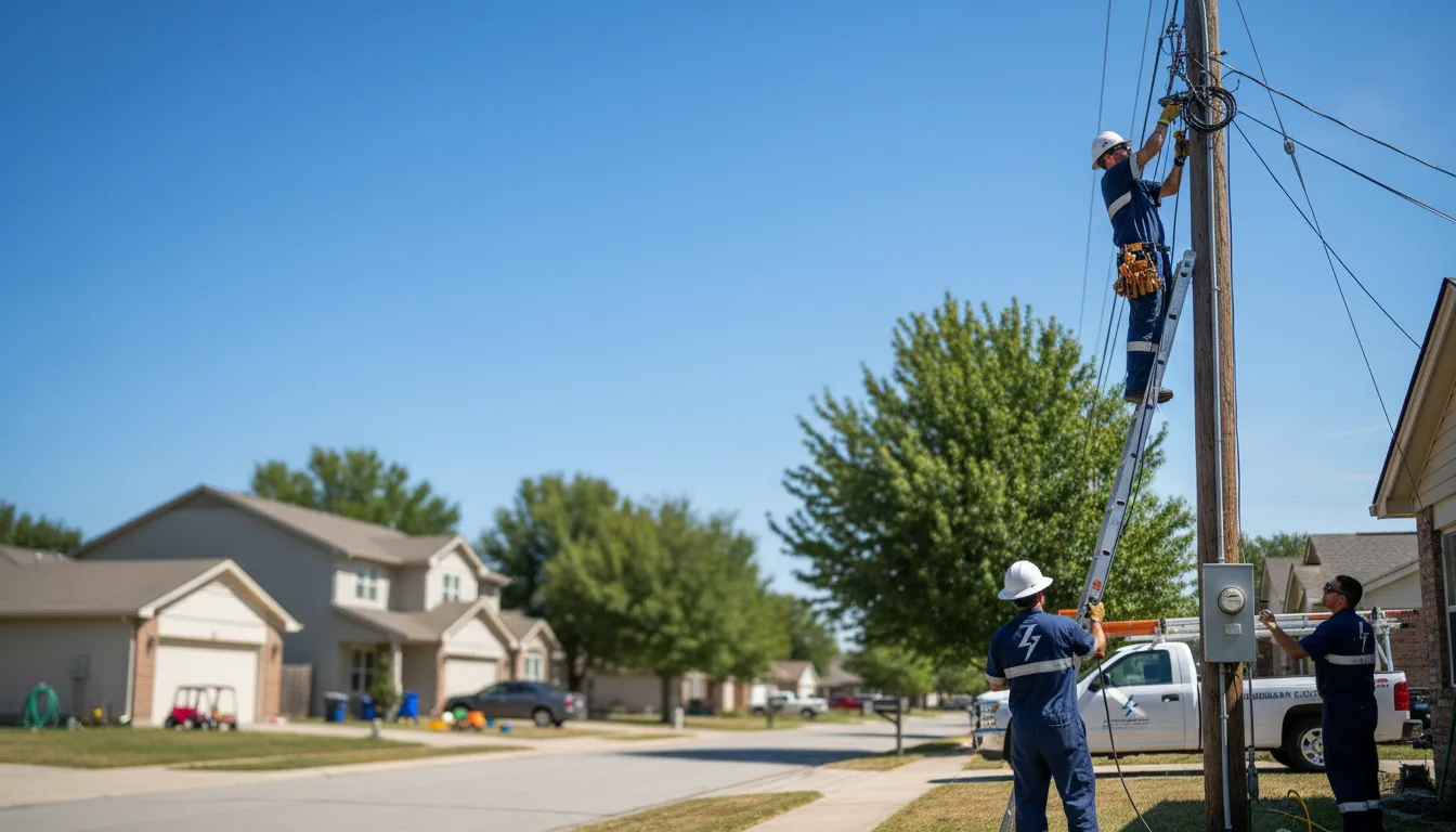 Residential electrician providing installation services in Orma, WV